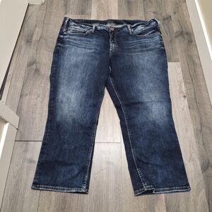 Silver Jeans Suki Capri Plus Size Cotton Blend